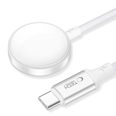 Ładowarka indukcyjna do Apple Watch USB-C 3W 1m - biała Ładowarka indukcyjna do Apple Watch USB-C 3W 1m - biała