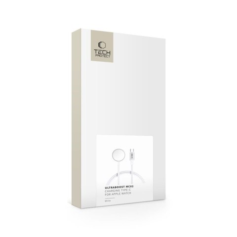 Ładowarka indukcyjna do Apple Watch USB-C 3W 1m - biała Ładowarka indukcyjna do Apple Watch USB-C 3W 1m - biała