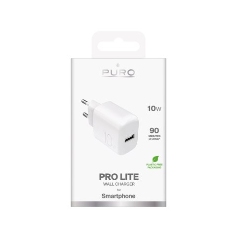 Ładowarka sieciowa USB-A PROLITE 10W - biała Ładowarka sieciowa USB-A PROLITE 10W - biała