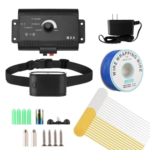 Pastuch elektryczne ogrodzenie treningowe dla psów z obrożą 300 m - zestaw