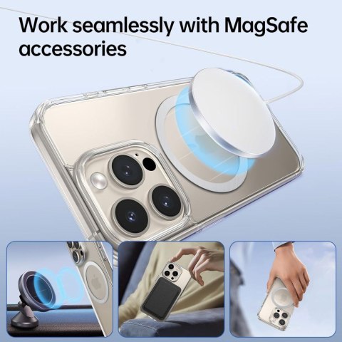 Pierścień blaszka magnetyczna MagSafe do etui smartfona - srebrny Pierścień blaszka magnetyczna MagSafe do etui smartfona - srebrny