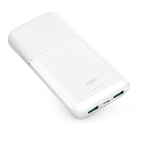 Powerbank 10000mAh USBA USB-C 22.5W - biały