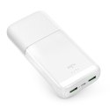 Powerbank 20000mAh USB-A USB-C PD AFC 22.5W - biały Powerbank 20000mAh USB-A USB-C PD AFC 22.5W - biały