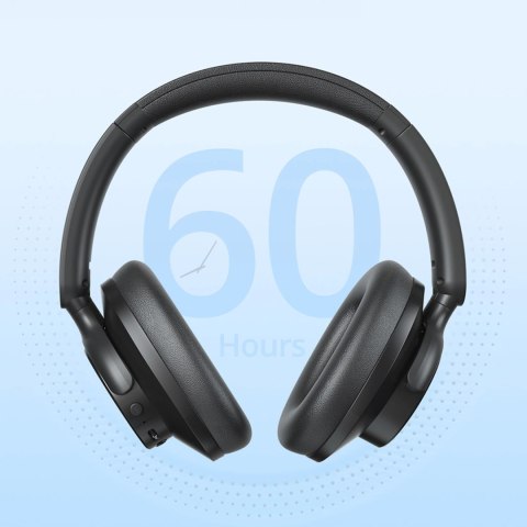 Słuchawki bezprzewodowe z aktywną redukcją hałasu Hybrid ANC SOUNFII Q20S - czarne Słuchawki bezprzewodowe z aktywną redukcją hałasu Hybrid ANC SOUNFII Q20S - czarne