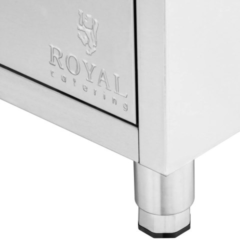 Szafka gastronomiczna przyścienna z rantem 6 szuflad STAL 100 x 60 cm