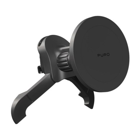 Uchwyt samochodowy magnetyczny do smartfona na kratkę regulowany MagSafe - czarny Uchwyt samochodowy magnetyczny do smartfona na kratkę regulowany MagSafe - czarny