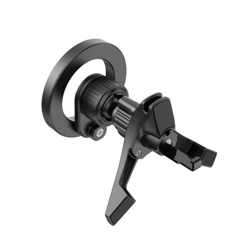 Uchwyt samochodowy na kratkę nawiewu do smartfona z pierścieniami MagSafe N53 - czarny Uchwyt samochodowy na kratkę nawiewu do smartfona z pierścieniami MagSafe N53 - czarny