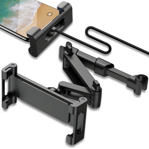 Uchwyt samochodowy teleskopowy na zagłówek do telefonu tabletu Uchwyt samochodowy teleskopowy na zagłówek do telefonu tabletu