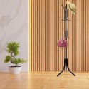 Wieszak podłogowy stojący na ubrania loft 3 poziomy 175 cm - czarny Wieszak podłogowy stojący na ubrania loft 3 poziomy 175 cm - czarny