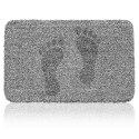 Wycieraczka do butów mata pod drzwi antypoślizgowa 70 x 46 cm - szara Wycieraczka do butów mata pod drzwi antypoślizgowa 70 x 46 cm - szara