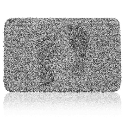Wycieraczka do butów mata pod drzwi antypoślizgowa 70 x 46 cm - szara Wycieraczka do butów mata pod drzwi antypoślizgowa 70 x 46 cm - szara