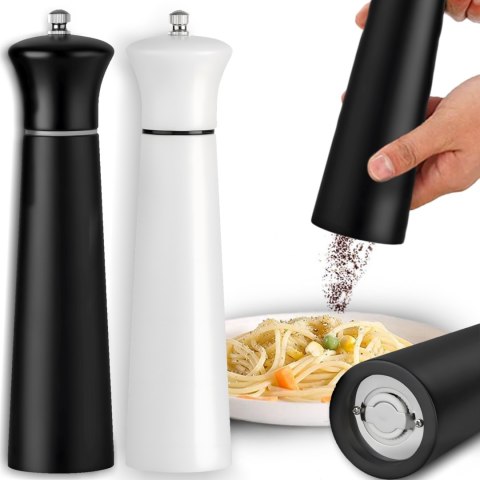 Zestaw młynków do soli pieprzu przypraw ręczny drewniany 22 cm - 2 szt. Zestaw młynków do soli pieprzu przypraw ręczny drewniany 22 cm - 2 szt.