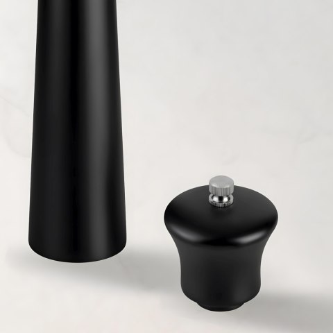 Zestaw młynków do soli pieprzu przypraw ręczny drewniany 22 cm - 2 szt. Zestaw młynków do soli pieprzu przypraw ręczny drewniany 22 cm - 2 szt.