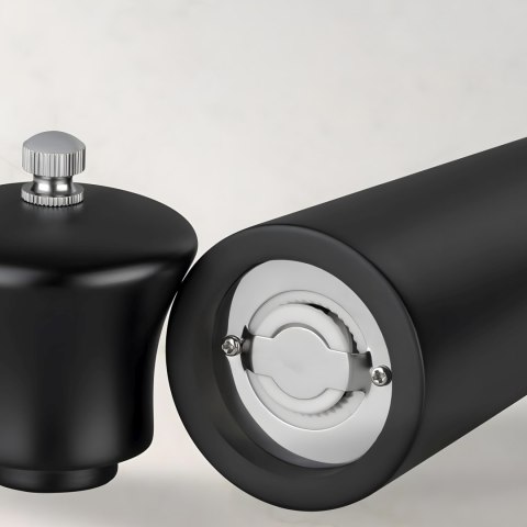 Zestaw młynków do soli pieprzu przypraw ręczny drewniany 22 cm - 2 szt. Zestaw młynków do soli pieprzu przypraw ręczny drewniany 22 cm - 2 szt.