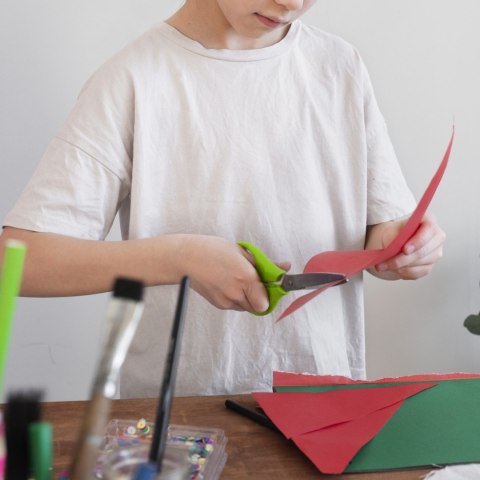 Zestaw nożyc szkolnych uniwersalnych - 5 szt. Zestaw nożyc szkolnych uniwersalnych - 5 szt.