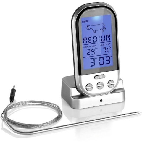 Bezprzewodowy termometr z sondą do grilla wędzarni -20 - 250 C