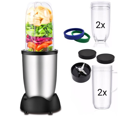 Blender kielichowy wielofunkcyjny 2 kubki 470 ml 600 W Blender kielichowy wielofunkcyjny 2 kubki 470 ml 600 W