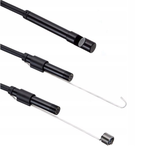 Endoskop kamera inspekcyjna 3 końcówki IP67 6 LED