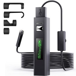Kamera endoskopowa do telefonu 8 LED 4 końcówki Full HD Wi-Fi Android iOS