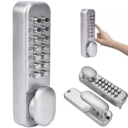 Klamka do drzwi na kod z zamkiem szyfrowym mechanicznym