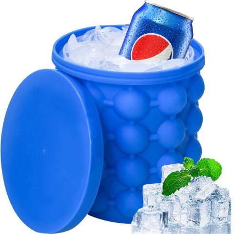 Kubek forma do lodu 2w1 kostkarka silikonowa