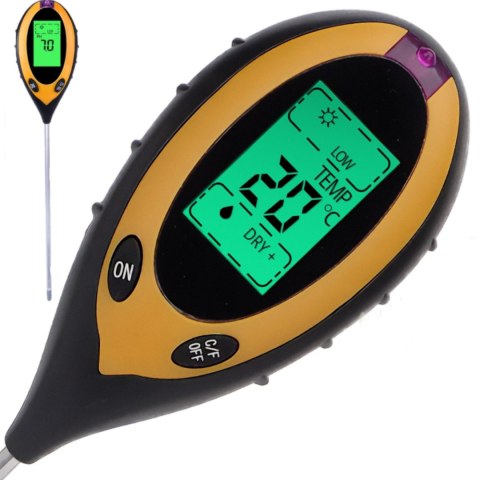 Kwasomierz miernik tester ogrodniczy kwasowości gleby ziemi pH 3.5-9