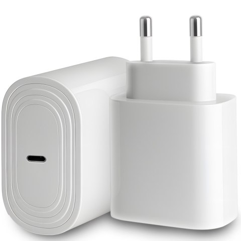 Ładowarka sieciowa zasilacz USB-C 20 W - biała