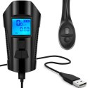 Lampka rowerowa akumulatorowa 5w1 z licznikiem dzwonkiem 1500 mAh