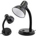 Lampka szkolna biurkowa regulowana E27 220 V - czarna