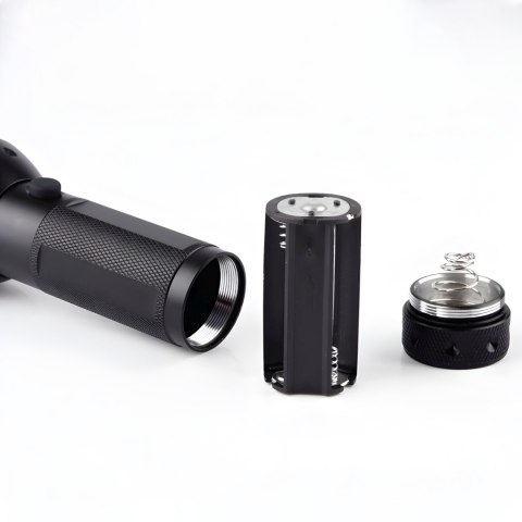 Latarka UV taktyczna metalowa na baterie 51 LED