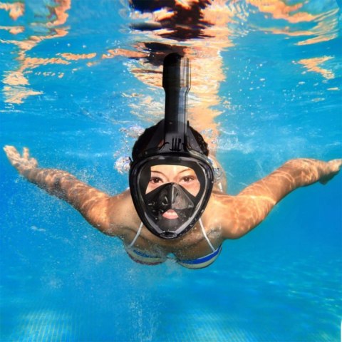 Maska do snorkelingu pływania pełnotwarzowa L/XL