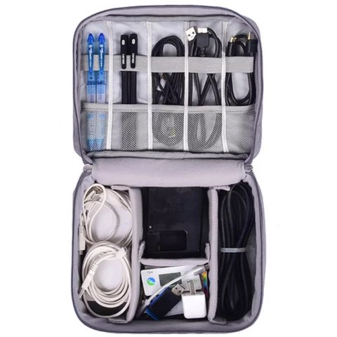 Organizer podróżny etui na kable ładowarki sprzęt elektroniczny