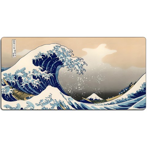 Podkładka mata gamingowa na biurko dla gracza XXL 90 x 40 cm - fale