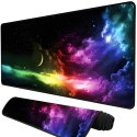 Podkładka mata gamingowa na biurko pod mysz XXL 90 x 40 cm - tęczowa