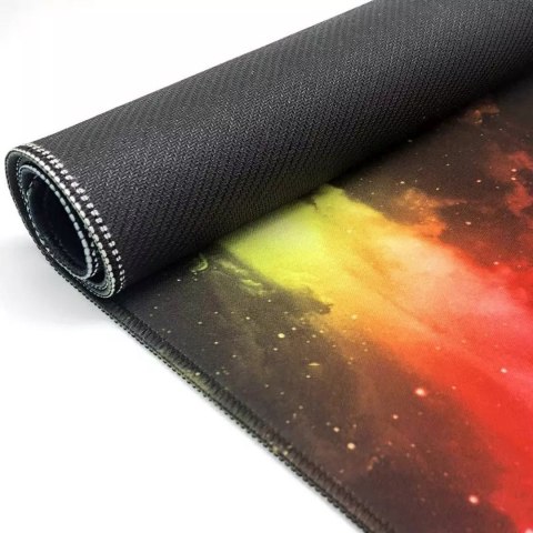 Podkładka mata gamingowa na biurko pod mysz XXL 90 x 40 cm - tęczowa