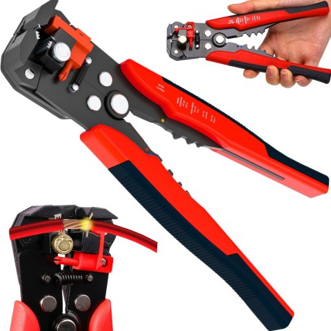 Ściągacz izolacji kabli przewodów szczypce zaciskarka 3w1 Ściągacz izolacji kabli przewodów szczypce zaciskarka 3w1