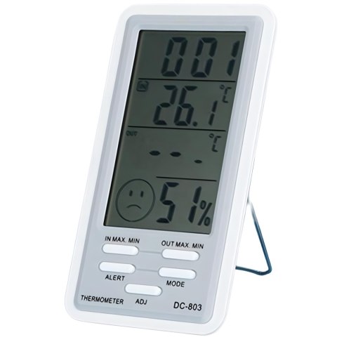 Stacja pogody termometr higrometr zegar z sondą