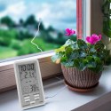 Stacja pogody termometr higrometr zegar z sondą