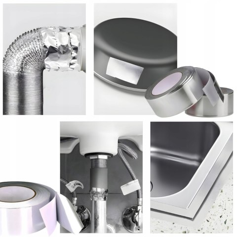 Taśma naprawcza wodoodporna mocna 40 m - szara Taśma naprawcza wodoodporna mocna 40 m - szara