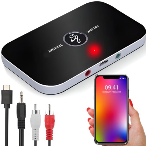 Transmiter Bluetooth odbiornik / nadajnik do przesyłania dźwięku 3.5 mm Jack RCA Transmiter Bluetooth odbiornik / nadajnik do przesyłania dźwięku 3.5 mm Jack RCA