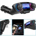 Transmiter samochodowy FM 8w1 Bluetooth TF/SD LCD do gniazda zapalniczki