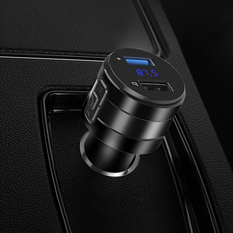 Transmiter samochodowy FM MP3 Bluetooth z ładowarką USB LCD Transmiter samochodowy FM MP3 Bluetooth z ładowarką USB LCD