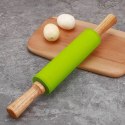 Wałek do ciasta kuchenny silikonowy 38 cm - zielony Wałek do ciasta kuchenny silikonowy 38 cm - zielony