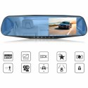 Wideorejestrator samochodowy z kamerą cofania w lusterku FULL HD TF Wideorejestrator samochodowy z kamerą cofania w lusterku FULL HD TF