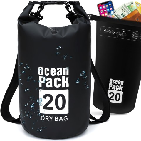 Worek plecak wodoodporny wodoszczelny na kajak łódkę 20 l Worek plecak wodoodporny wodoszczelny na kajak łódkę 20 l