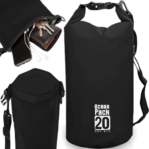 Worek plecak wodoodporny wodoszczelny na kajak łódkę 20 l Worek plecak wodoodporny wodoszczelny na kajak łódkę 20 l