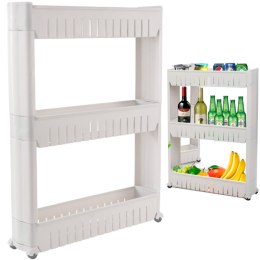 Wózek regał łazienkowy kuchenny szafka mobilna 3 półki 54 x 71 x 12 cm