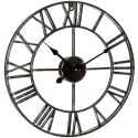 Zegar ścienny retro cyfry rzymskie LOFT śr. 50 cm - czarny Zegar ścienny retro cyfry rzymskie LOFT śr. 50 cm - czarny