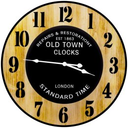 Zegar ścienny stylowy cichy LOFT śr. 50 cm