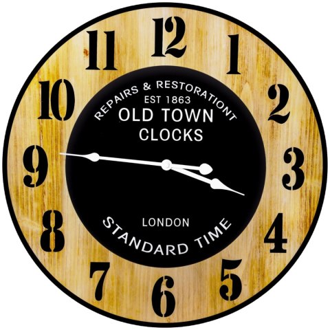 Zegar ścienny stylowy cichy LOFT śr. 50 cm Zegar ścienny stylowy cichy LOFT śr. 50 cm